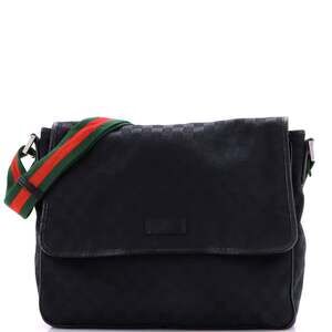 Gucci Web Strap Flap Messenger Gg #219031G10B